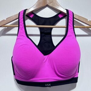 Victoria's Secret VSX Sport Bra Work‎ Out Yoga Racerback Bra Size 34 DD